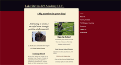 Desktop Screenshot of lkstevensk9academy.com